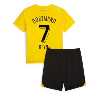 Borussia Dortmund Giovanni Reyna #7 Hemmatröja Barn 2023-24 Kortärmad (+ Korta byxor)